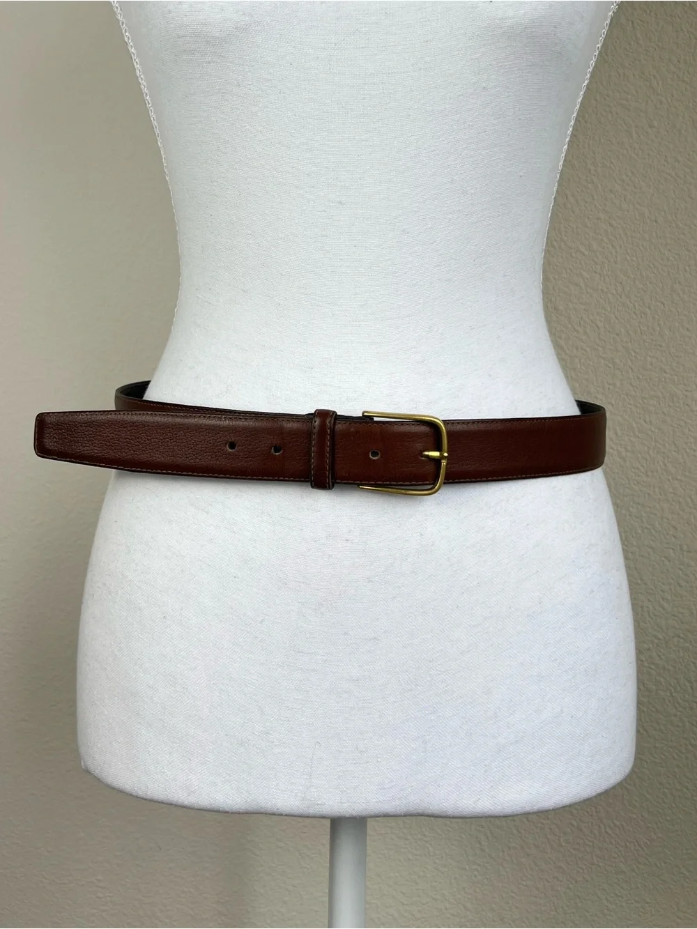 VTG Robinson’s California Venezia Glove Leather Brown Belt Size 32 Preppy Casual